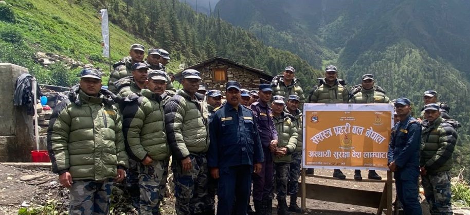 बाजुराको लाम्पाटामा सुरक्षा बेश स्थापना