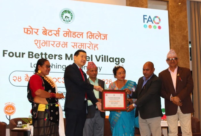 बढैयातालमा ‘फोर बेटर मोडल भिलेज’ कार्यक्रम सुरु