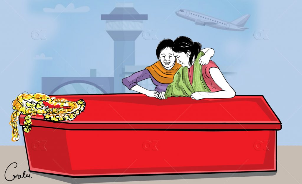 बैदेशिक रोजगारीका क्रममा ज्यान गुमाउनेको संख्या १ दशमलब ४ प्रतिशतले बढ्यो