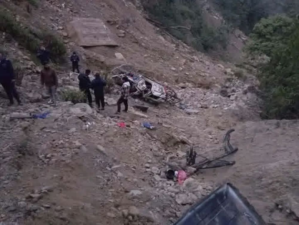 सल्यानमा भएको जिप दुर्घटनामा एक जनाको मृत्यु, ३ घाइतेलाई दाङ रिफर