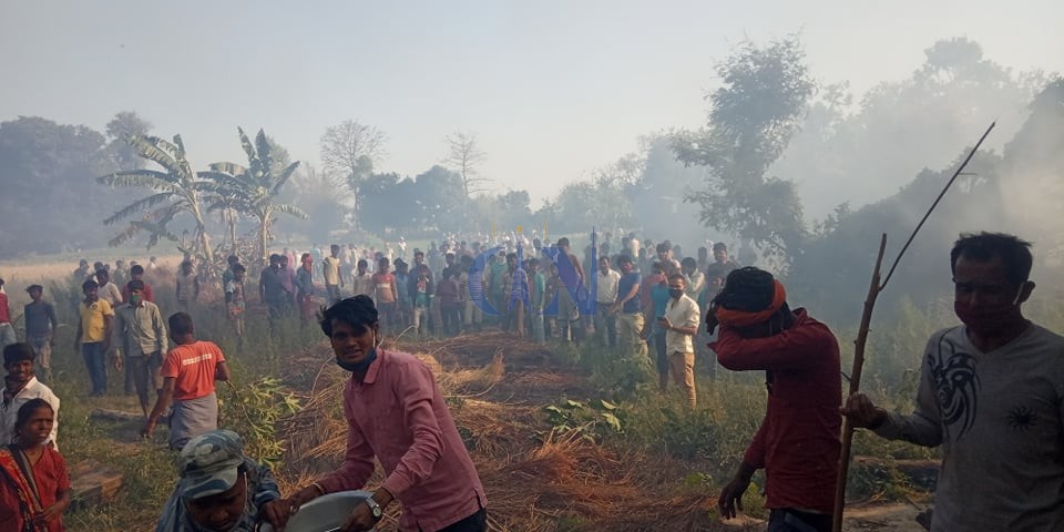 कपिलवस्तुमा आगलागी : ४९ घरगोठ जलेर नष्ट