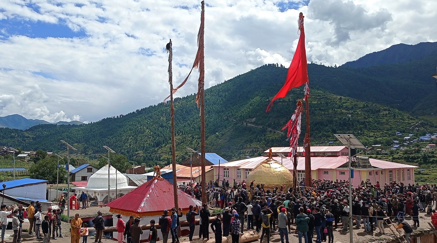 चन्दननाथ भैरवनाथको लिङ्गो फेरेर कर्णालीमा घटस्थापना