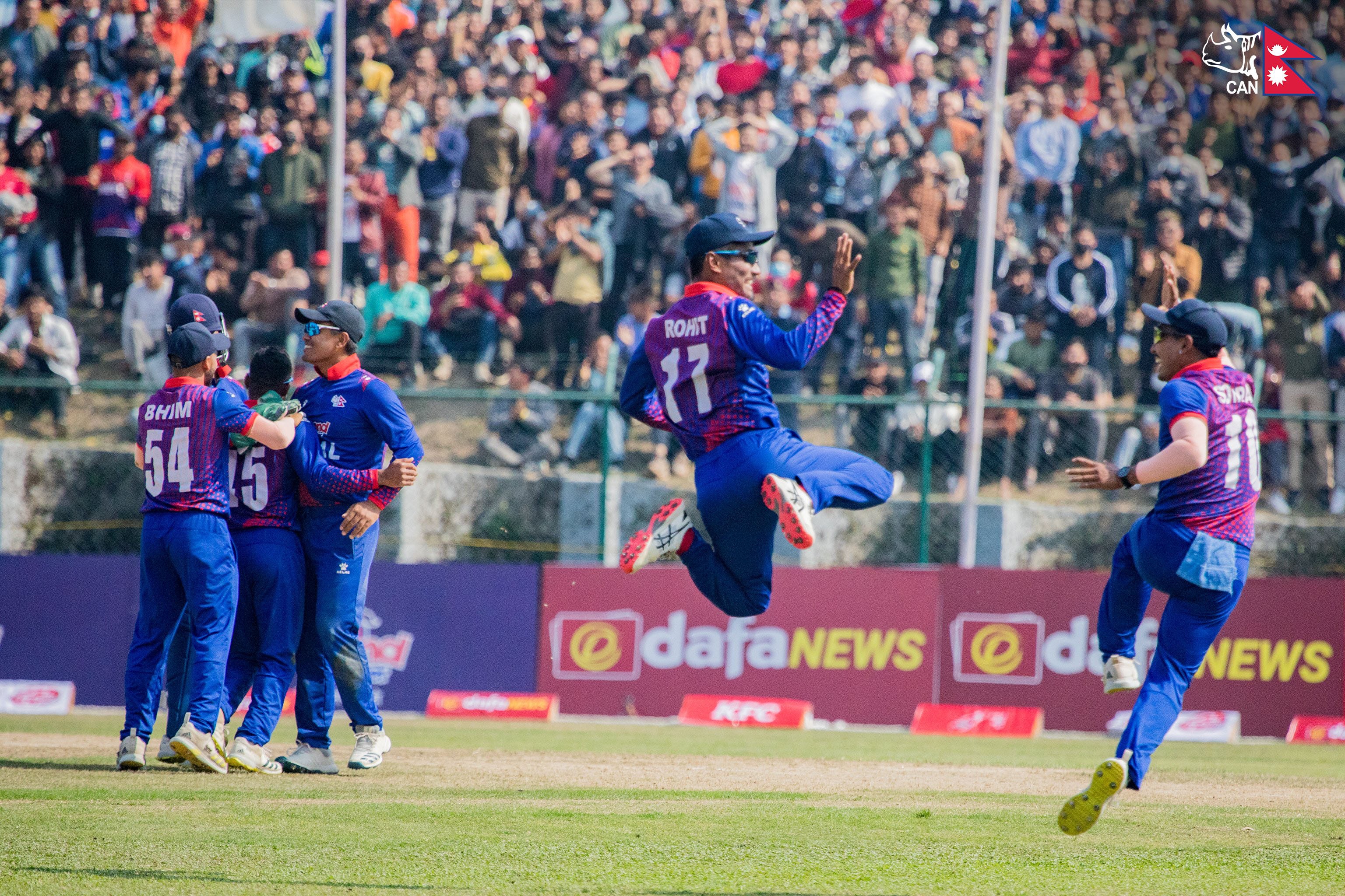 नेपालद्वारा पीएनजी ५२ रनले पराजित