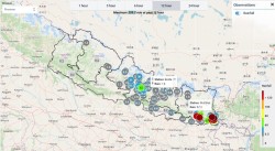 कोशी प्रदेशका केही स्थानहरूमा अति ठूलो पानी पर्‍यो
