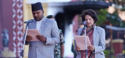 नवनियुक्त दुई मन्त्रीले लिए शपथ