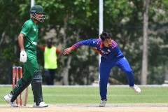 एसीसी प्रिमियर कप क्रिकेट: साउदीद्वारा नेपाललाई ८ ओभरमा ७४ रनको लक्ष्य