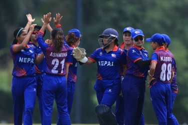ट्वान्टी ट्वान्टी महिला विश्वकप छनोट : नेपाल १० विकेटले विजयी
