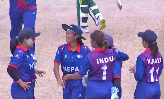 महिला इमर्जिङ टिम्स कप क्रिकेट: नेपाल पाकिस्तानसँग ९ रनले पराजित