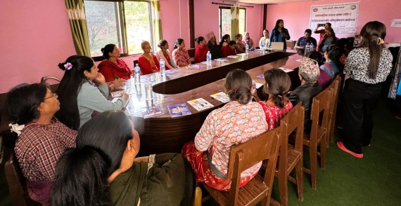 चौतारा साँगाचोकगढीको नर्सरीमा मानसिक स्वास्थय उपचार र सावधानी बारे अभिमुखीकरण