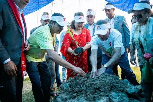 युलेन्स एजुकेशन फाउन्डेशन र बनेपा नगरपालिकाको समन्वयमा काभ्रेपलाञ्चोकमा वृक्षारोपण