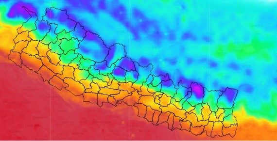 नेपालगञ्जको तापक्रम आज ४१ डिग्रीभन्दा धेरै मापन, उच्च सतर्कता अपनाउन अपिल