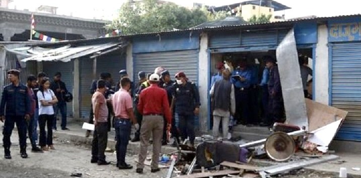 काठमाडौँको २ स्थानमा बिस्फोट, ३ जनाको मृत्यु