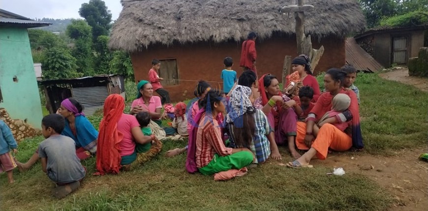 गुल्मीको पहिरो प्रभावित गाउँमा खाद्यान्न अभाव, रातभरको बर्षाले उद्धारमा समस्या