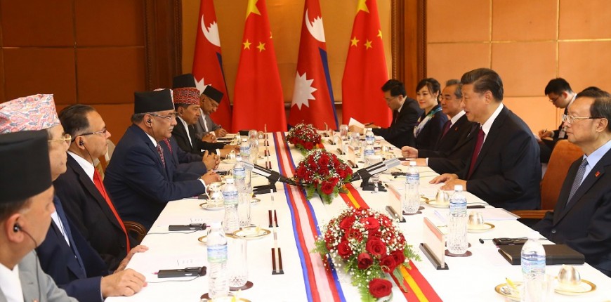 चिनियाँ राष्ट्रपति सी र नेकपाको टोलीबीच छलफल, वार्ताका लागि प्रधानमन्त्री सोल्टीमा