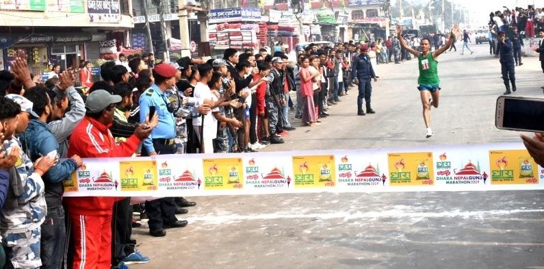 नेपालगञ्ज म्याराथनको उपाधि आर्मीका नवराज साउँदलाई