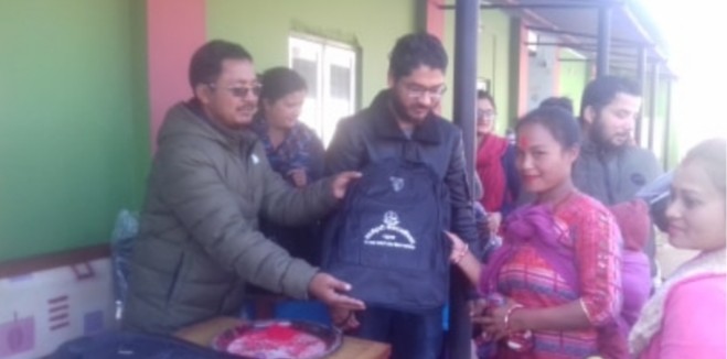 आमा र बच्चाको पोषणका लागि उपमेयर कोशेली कार्यक्रम