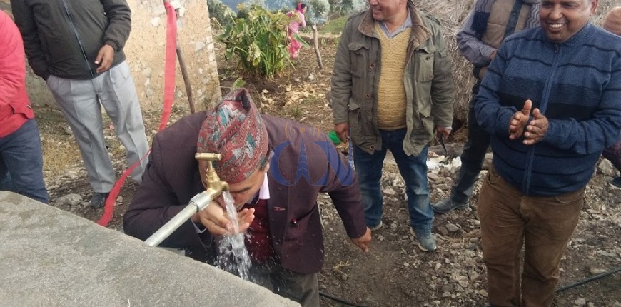 स्थानीय सरकारको सहयोगमा गाउँमा पुग्यो खानेपानी