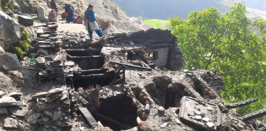 जुम्लामा आगलागीबाट एकै घरका तीन बालबालिकासहित चार जनाको मृत्यु