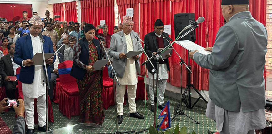 कर्णाली प्रदेशमा काँग्रेसका तीन मन्त्रीद्वारा शपथ