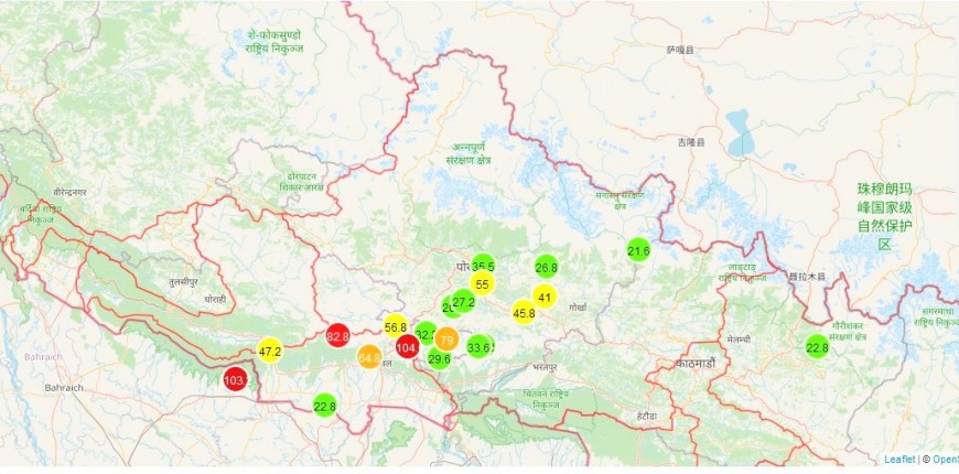 गण्डकी र लुम्बिनी प्रदेशका जिल्लामा भारी वर्षा