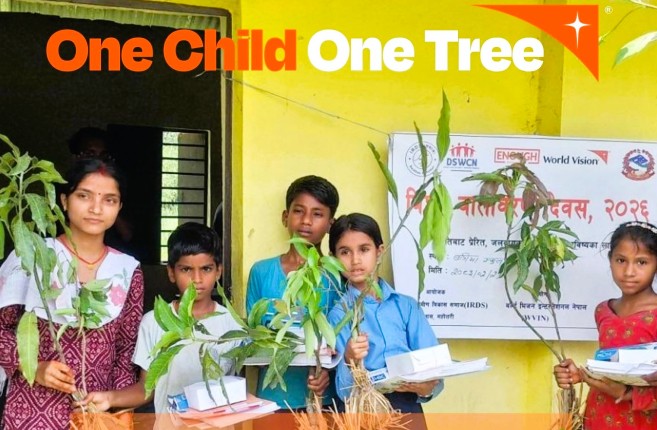 ८० हजार बालबालिका वृक्षारोपण अभियानमा सहभागी