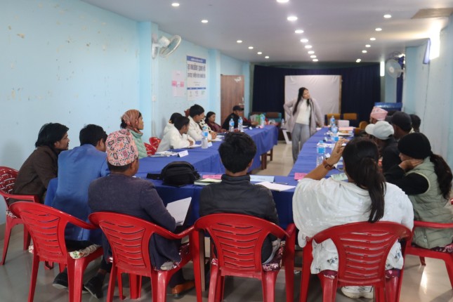 मानवअधिकार रक्षकलाई आत्मरक्षा र मानसिक सुदृढता तालिम  