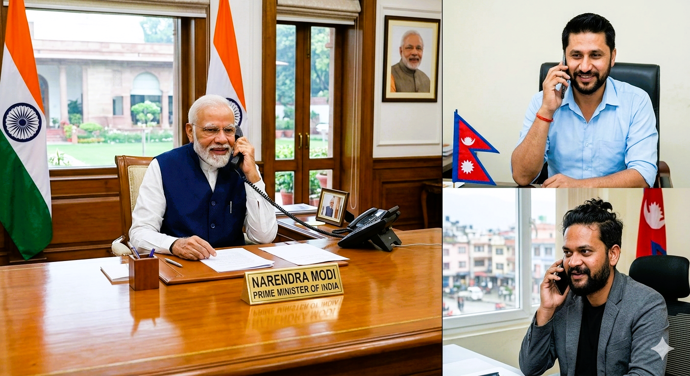 रास्वपा सभापति लामिछाने र वरिष्ठ नेता शाहसँग भारतीय प्रधानमन्त्री मोदीको टेलिफोन संवाद